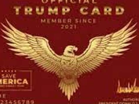 red and gold trump card